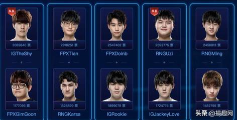 lol八位职业选手