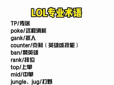 lol战术术语